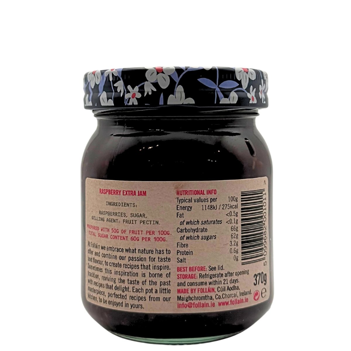 Follain Traditional Recipe Raspberry Jam - The Celtic Gift Store - Food