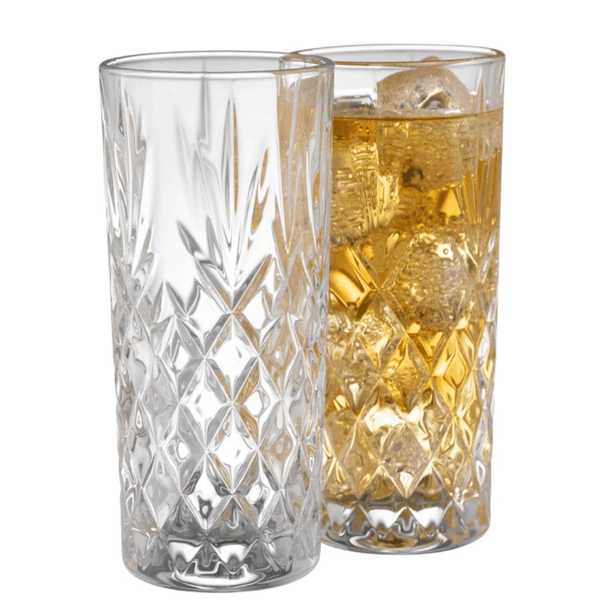 Galway Crystal Renmore Hi - Ball Glass Pair - The Celtic Gift Store - Drinkware Sets