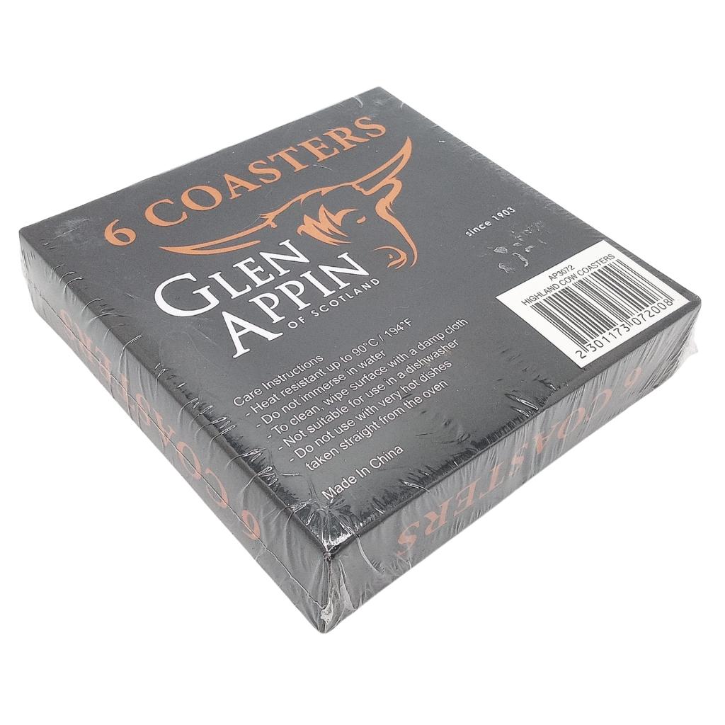 Glen Appin Highland Cow Coasters Set