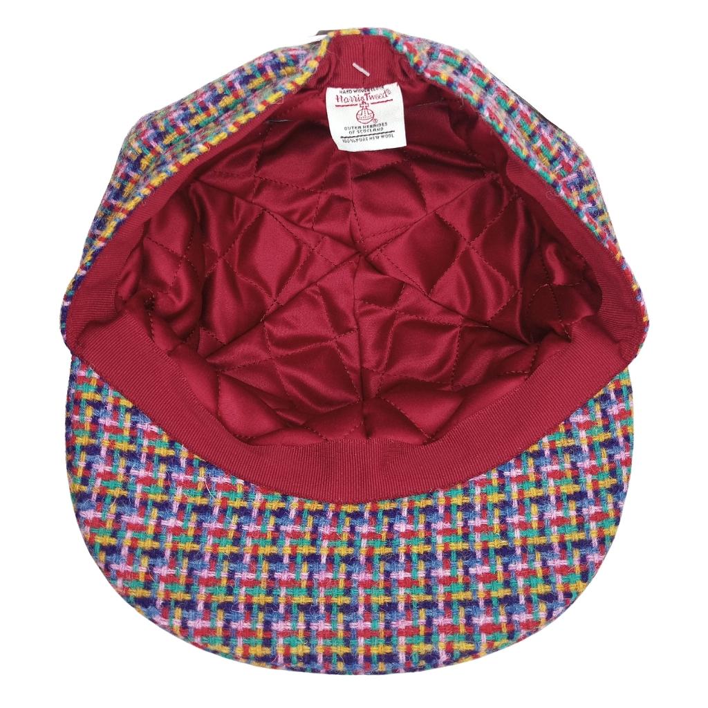 Glen Appin Ladies Jazzy Weave Harris Tweed Cap