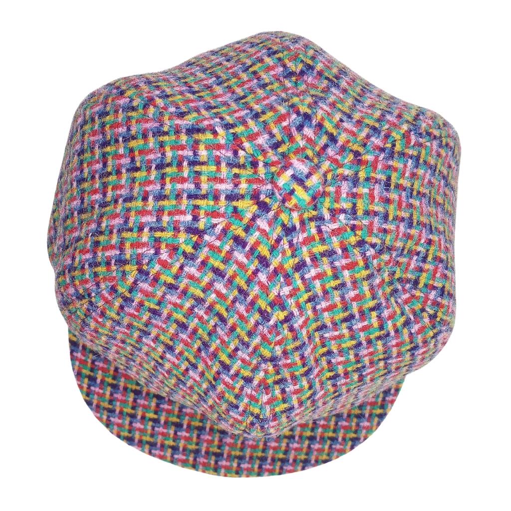 Glen Appin Ladies Jazzy Weave Harris Tweed Cap