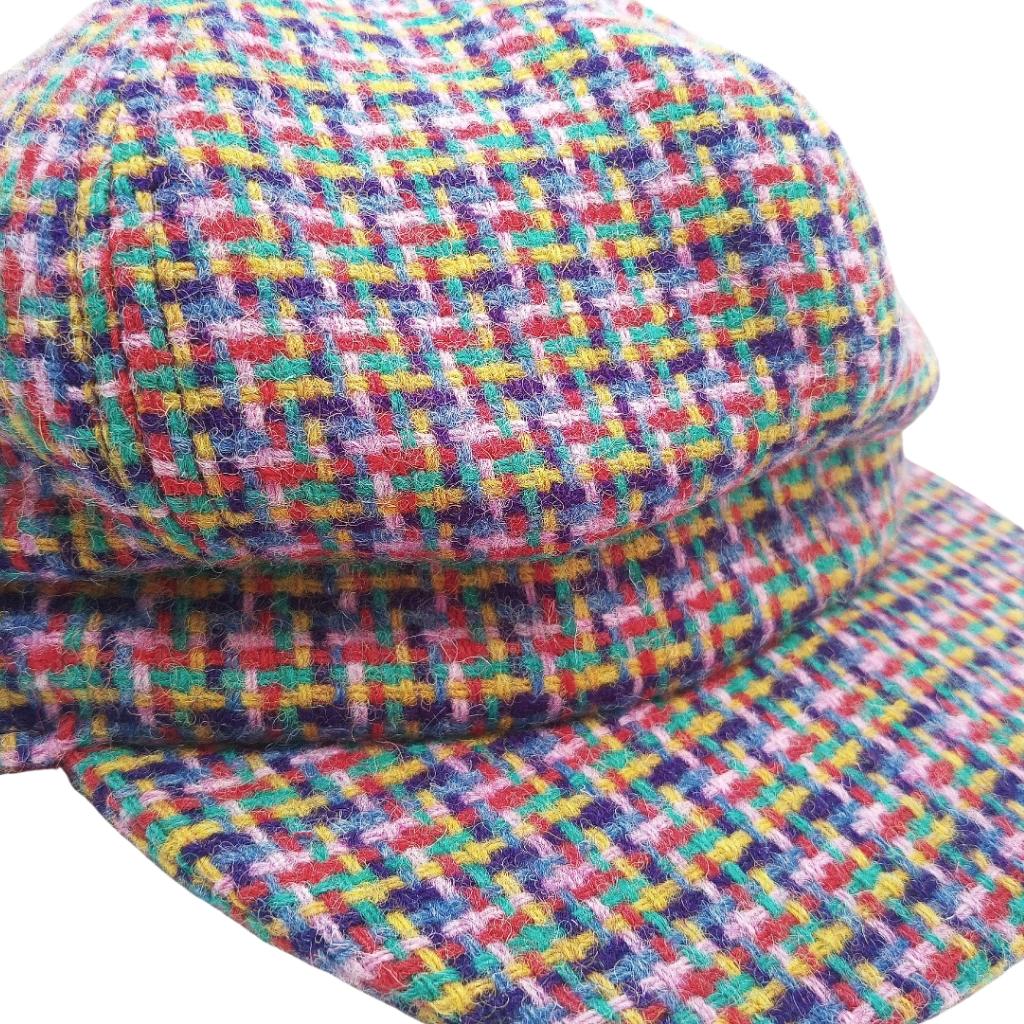 Glen Appin Ladies Jazzy Weave Harris Tweed Cap