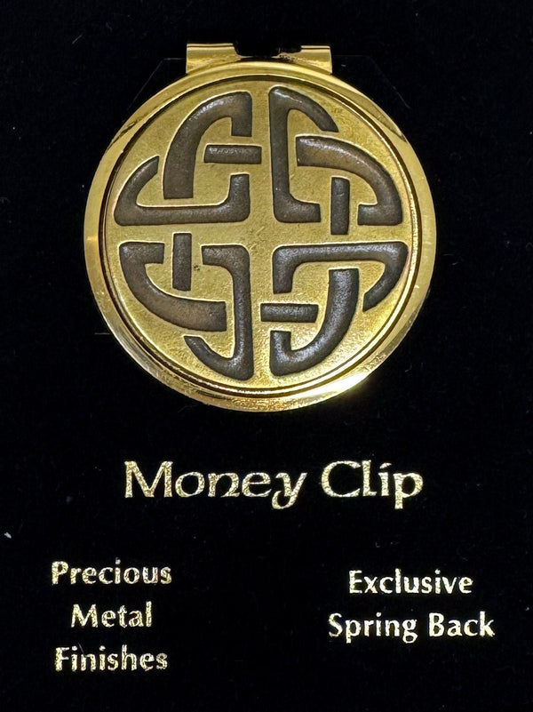 Gold Celtic Knot Money Clip - The Celtic Gift Store - Apparel & Accessories