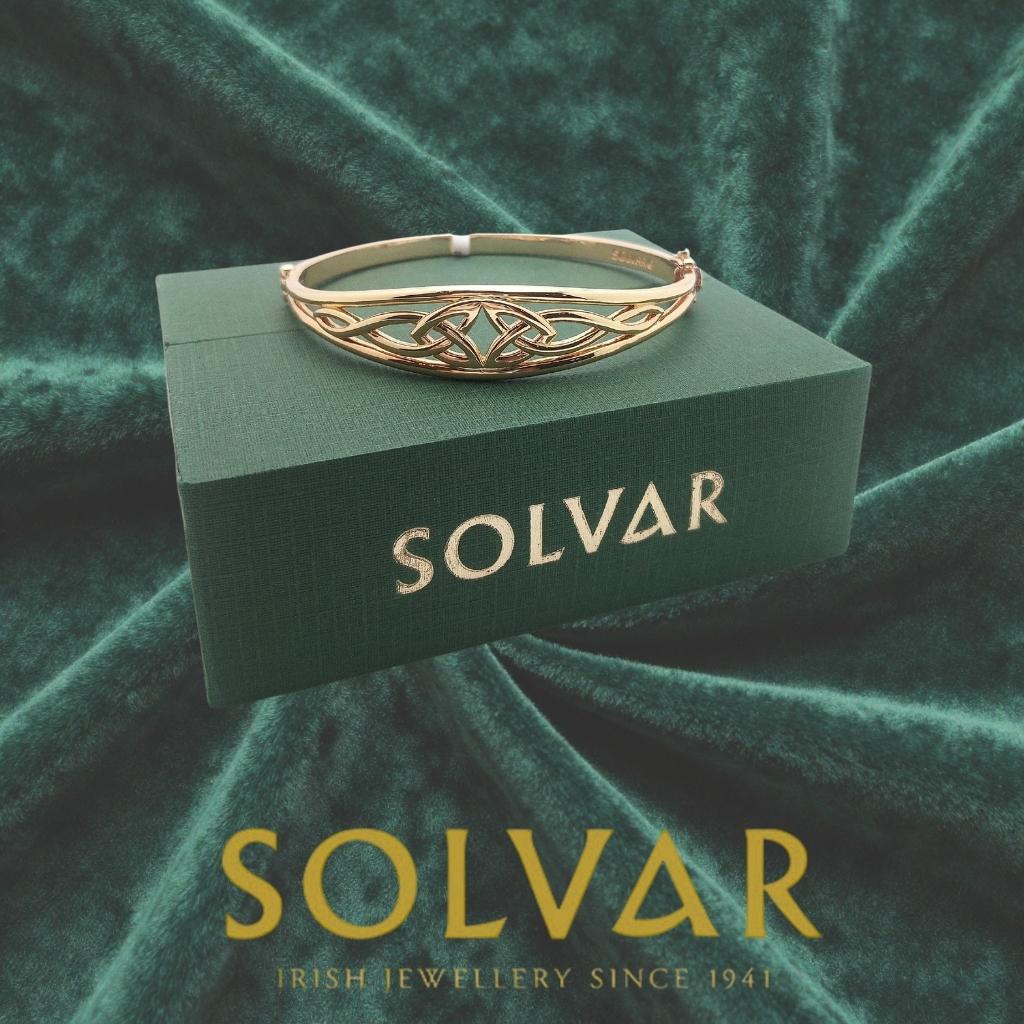 Gold Plated Celtic Knot Bangle