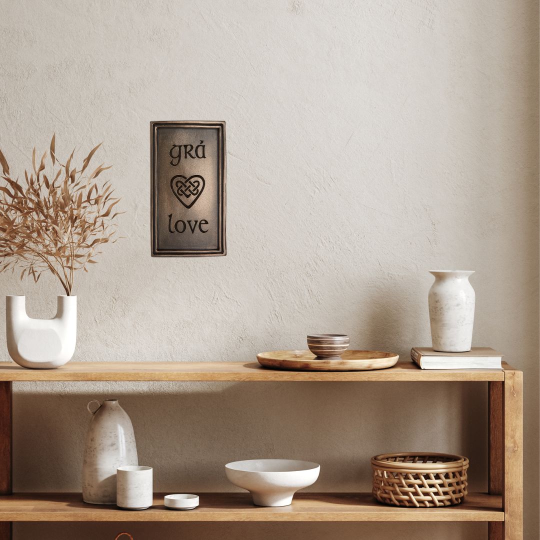 Grá Love Bronze Wall Plaque