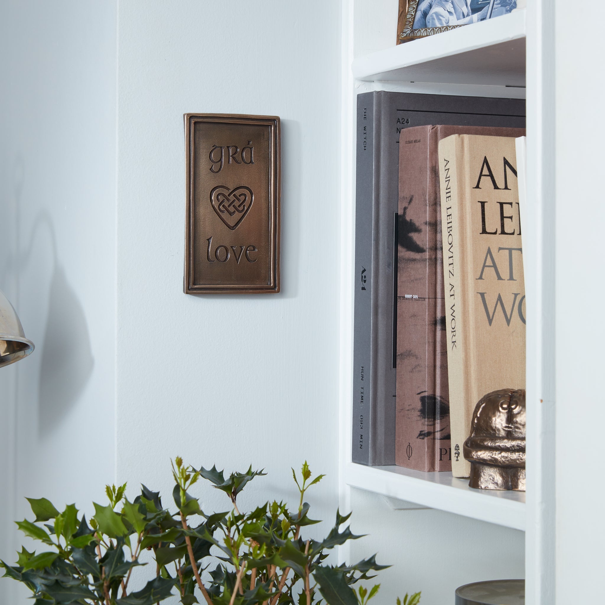 Grá Love Bronze Wall Plaque - The Celtic Gift Store - Decor