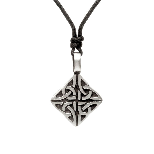 Green Legend Pewter Kite Celtic Knot Necklace