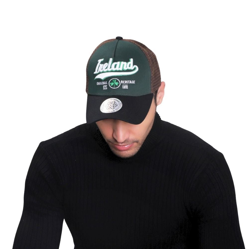 Green/Black Ireland Trucker Cap
