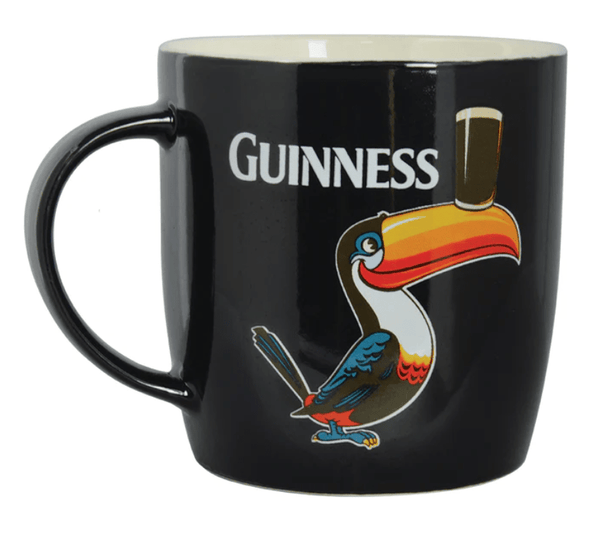 Guinness Black Mug with Standing Toucan - The Celtic Gift Store - Drinkware