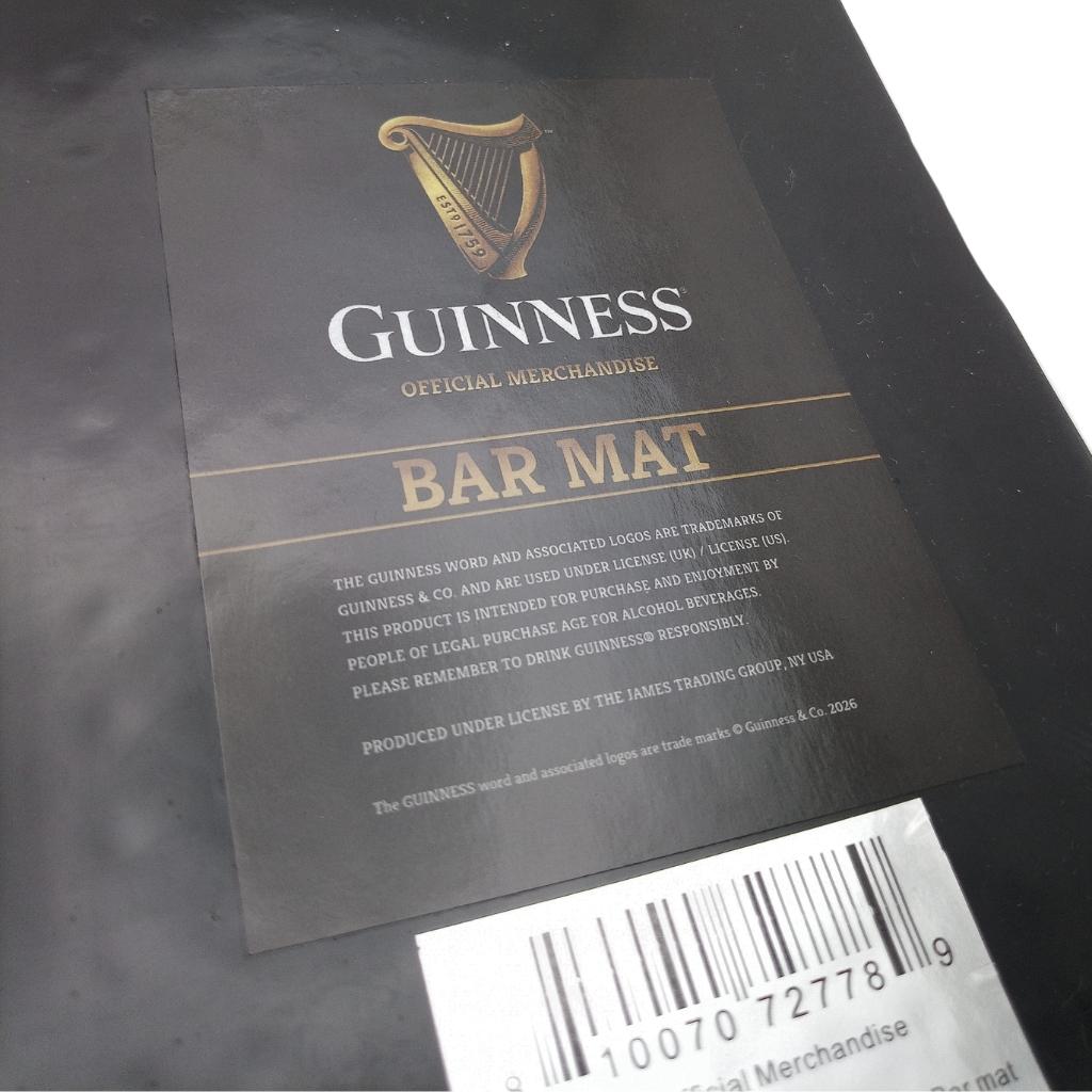 Guinness Evolution of the Harp PVC Bar Mat