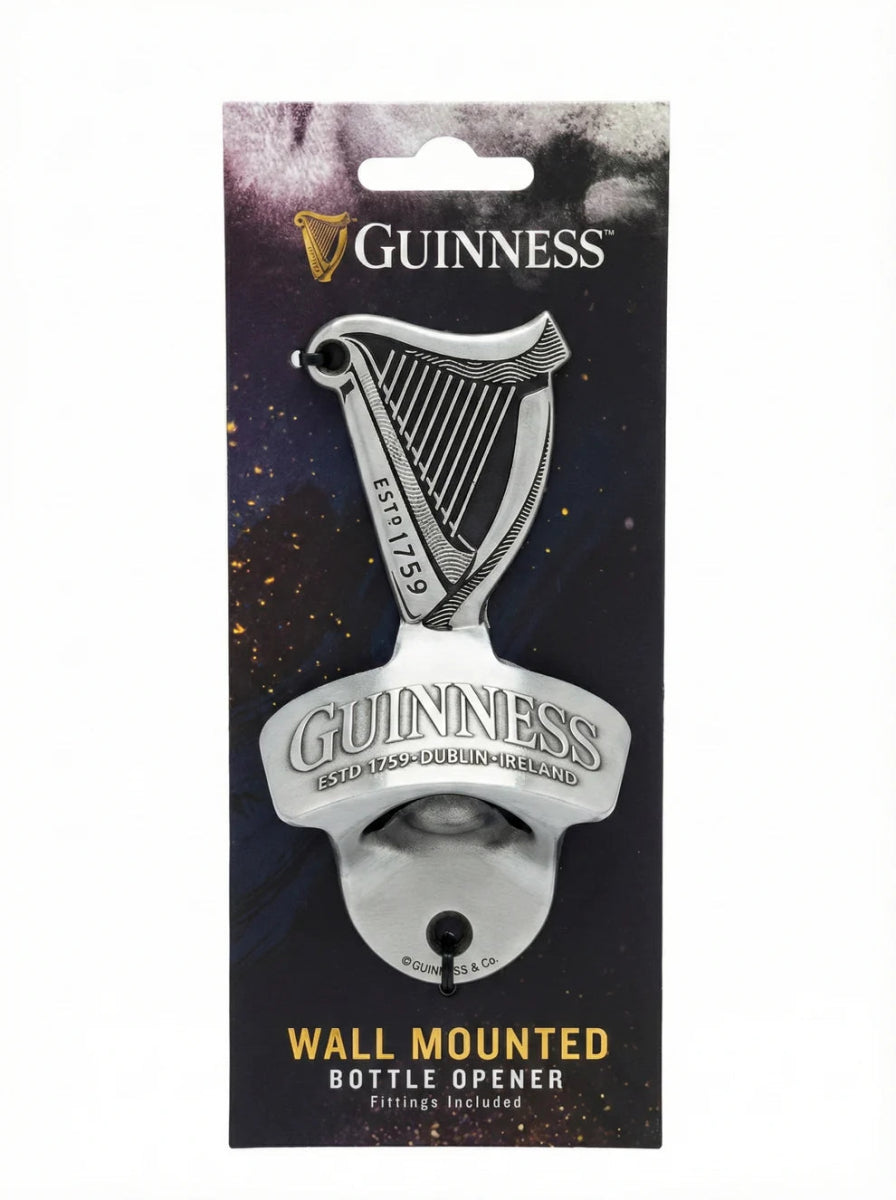 Guinness Harp Wall Mounted Bottle Opener