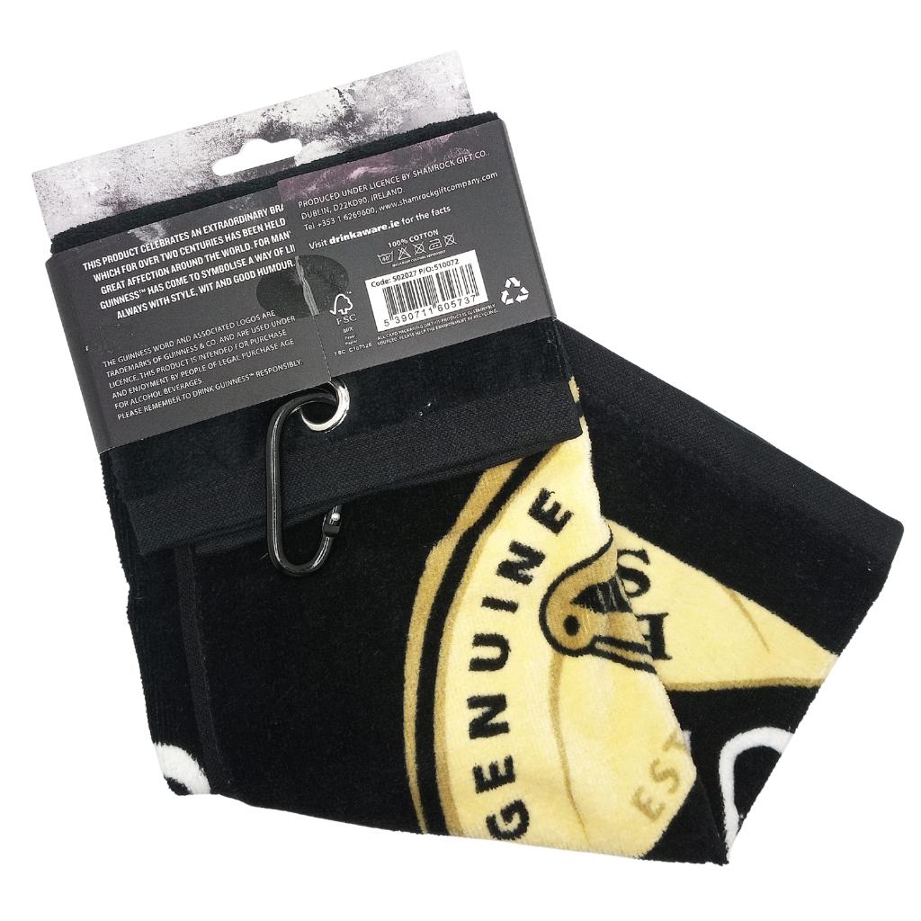 Guinness Label Golf Towel