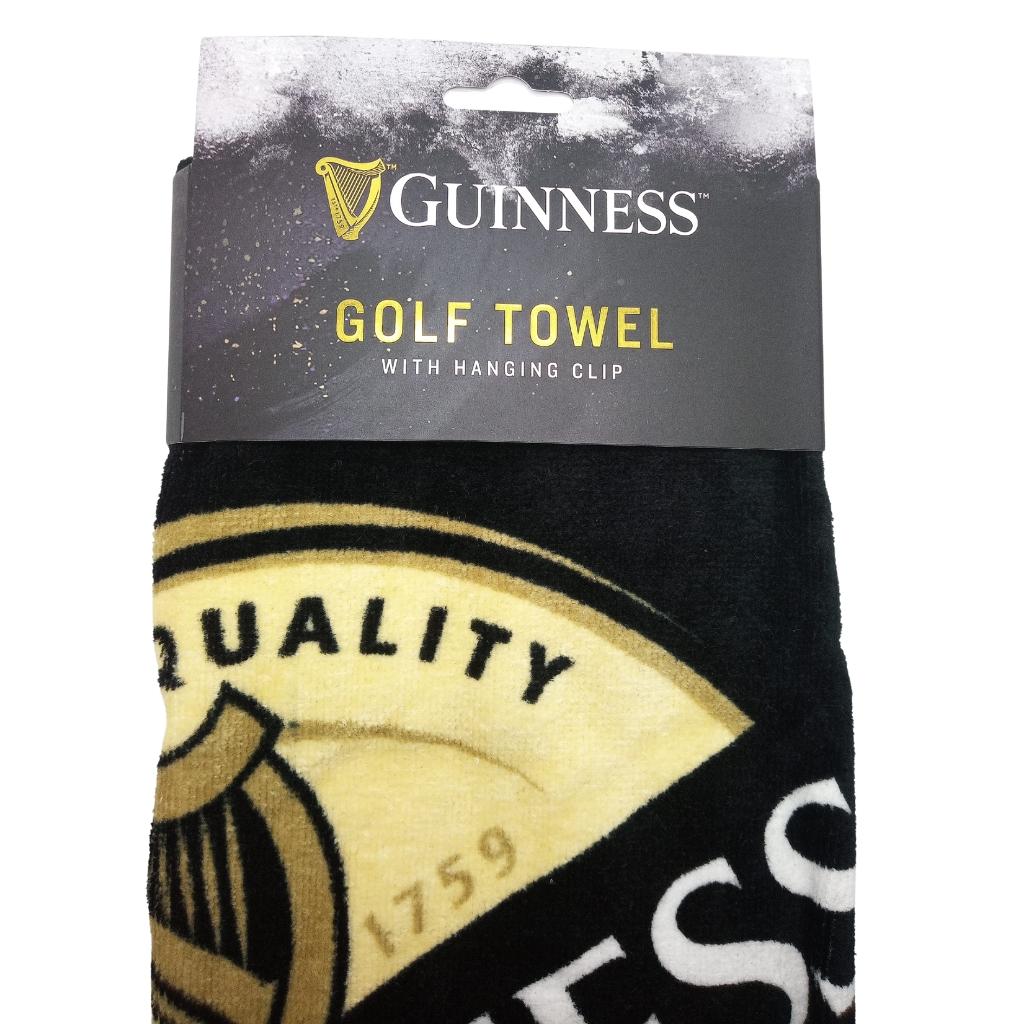 Guinness Label Golf Towel
