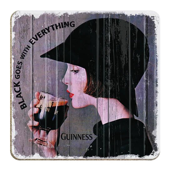 Guinness Nostalgic Coaster - Girl - The Celtic Gift Store - Barware
