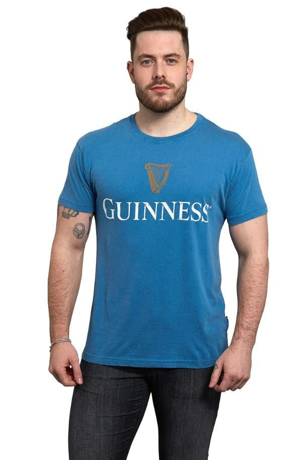 Guinness® Premium Trademark Label Blue T-Shirt - The Celtic Gift Store - Shirts & Tops