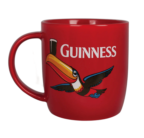 Guinness Red Mug with Flying Toucan - The Celtic Gift Store - Drinkware