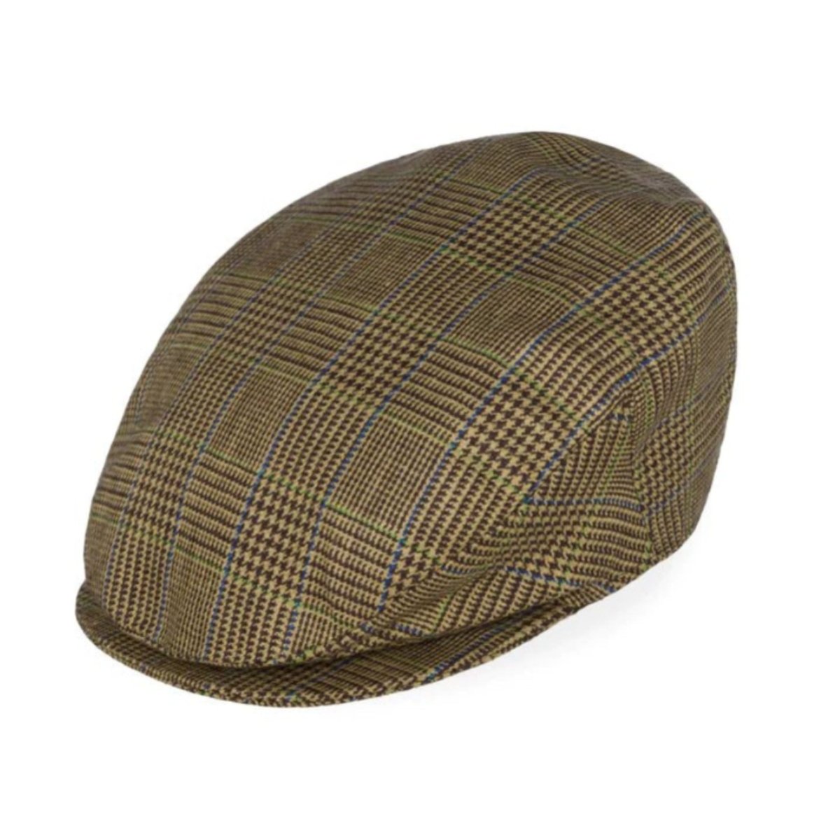 Hanna Hats Linen Donegal Touring Cap - Brown and Cream - The Celtic Gift Store - Hats