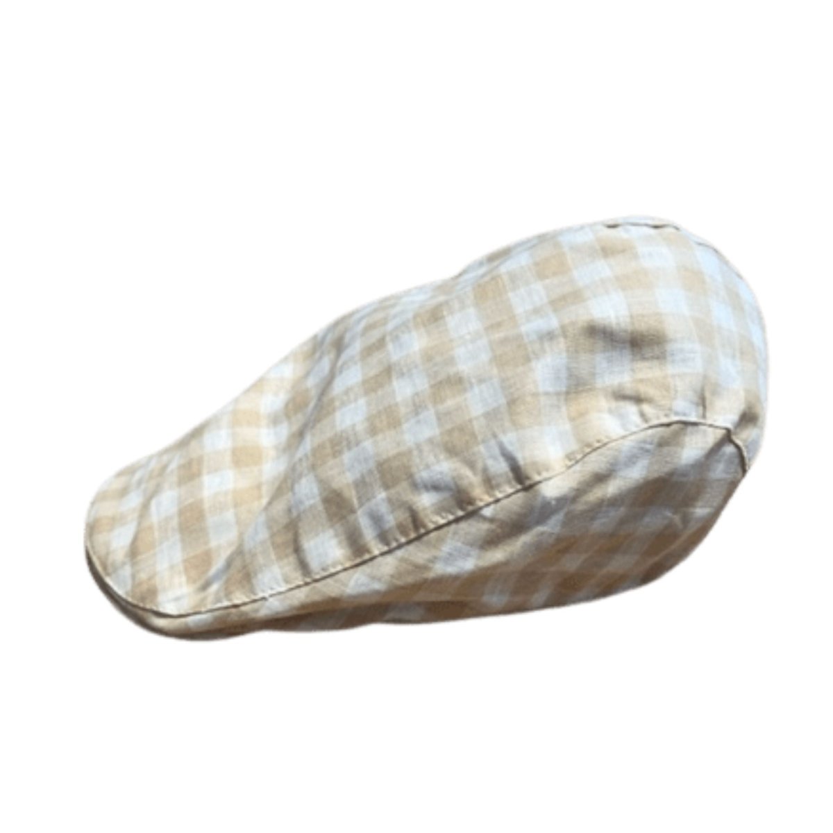 Hanna Hats Linen Donegal Touring Cap - Gingham - The Celtic Gift Store - Hats