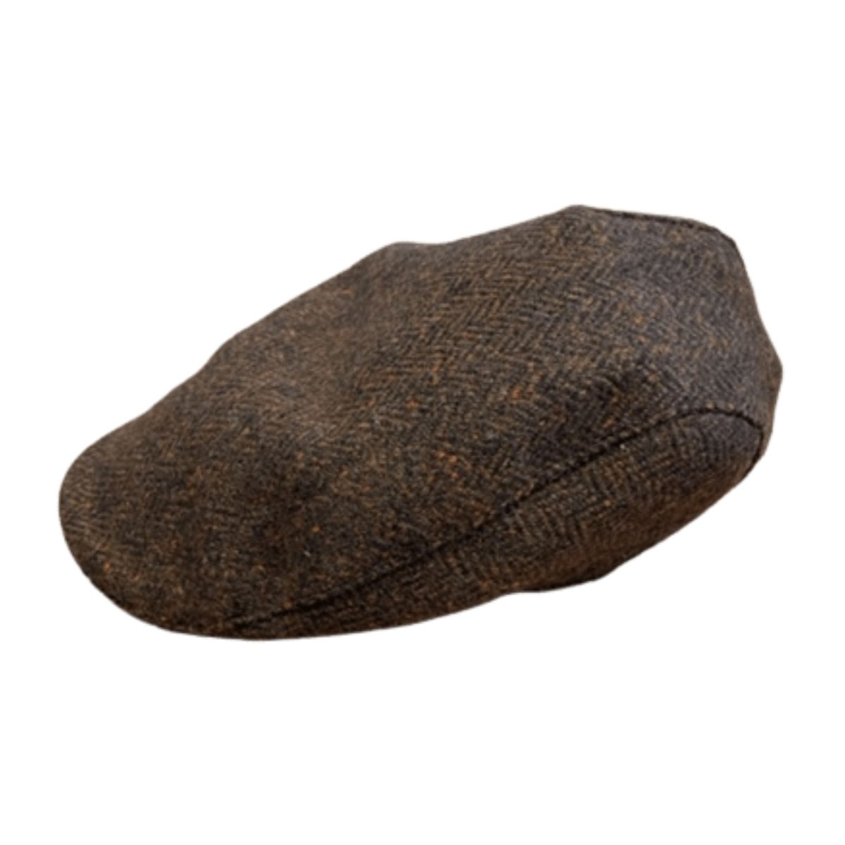 Hanna Hats Tweed Donegal Touring Cap - Brown - The Celtic Gift Store - Hats