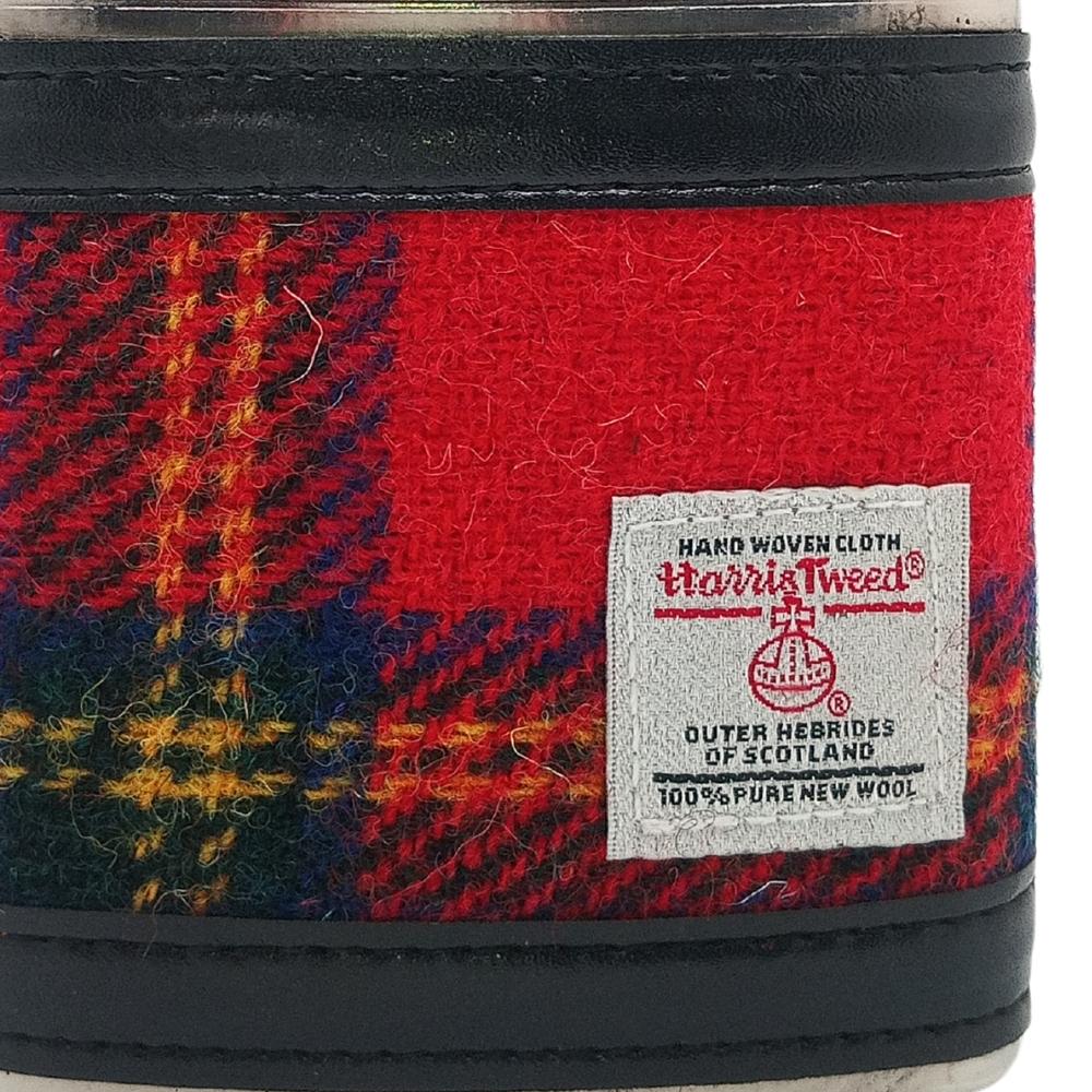 Harris Tweed Hip Flask- Royal Stewart Tartan