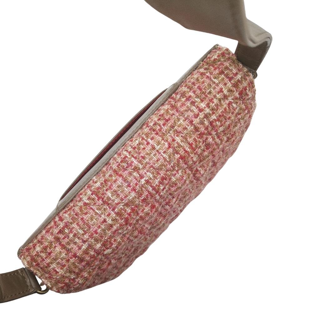 Harris Tweed Quilted Shoulder Bag- Maple Check