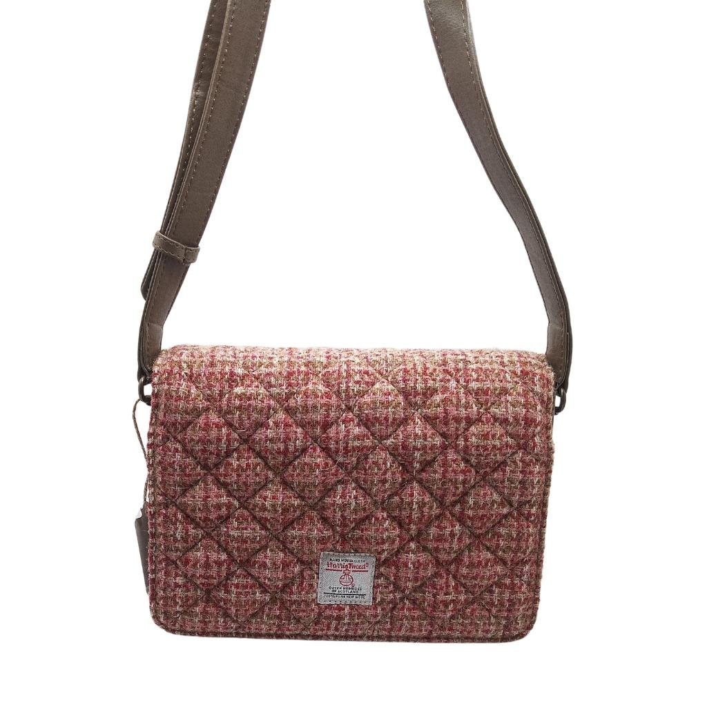 Harris Tweed Quilted Shoulder Bag- Maple Check