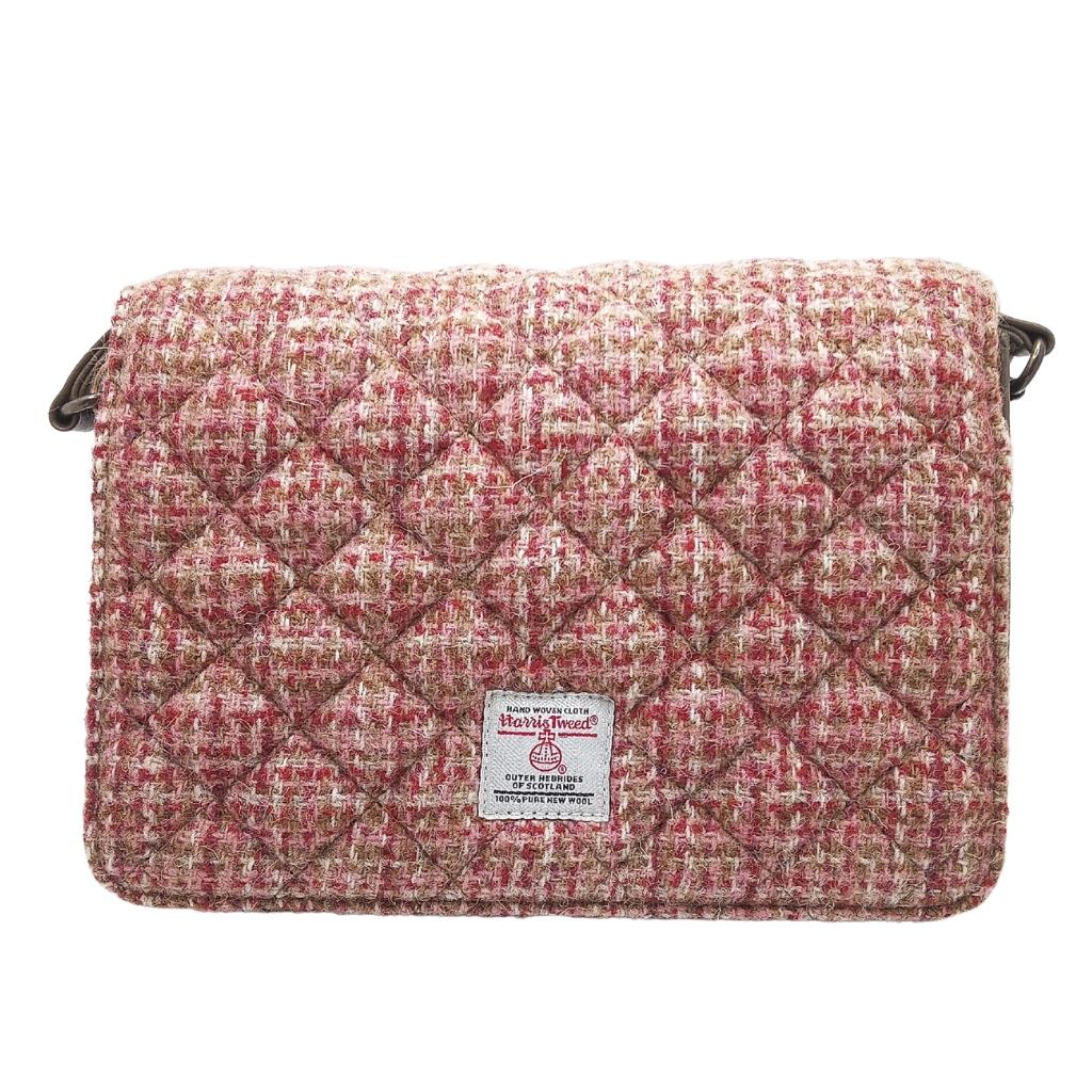 Harris Tweed Quilted Shoulder Bag- Maple Check