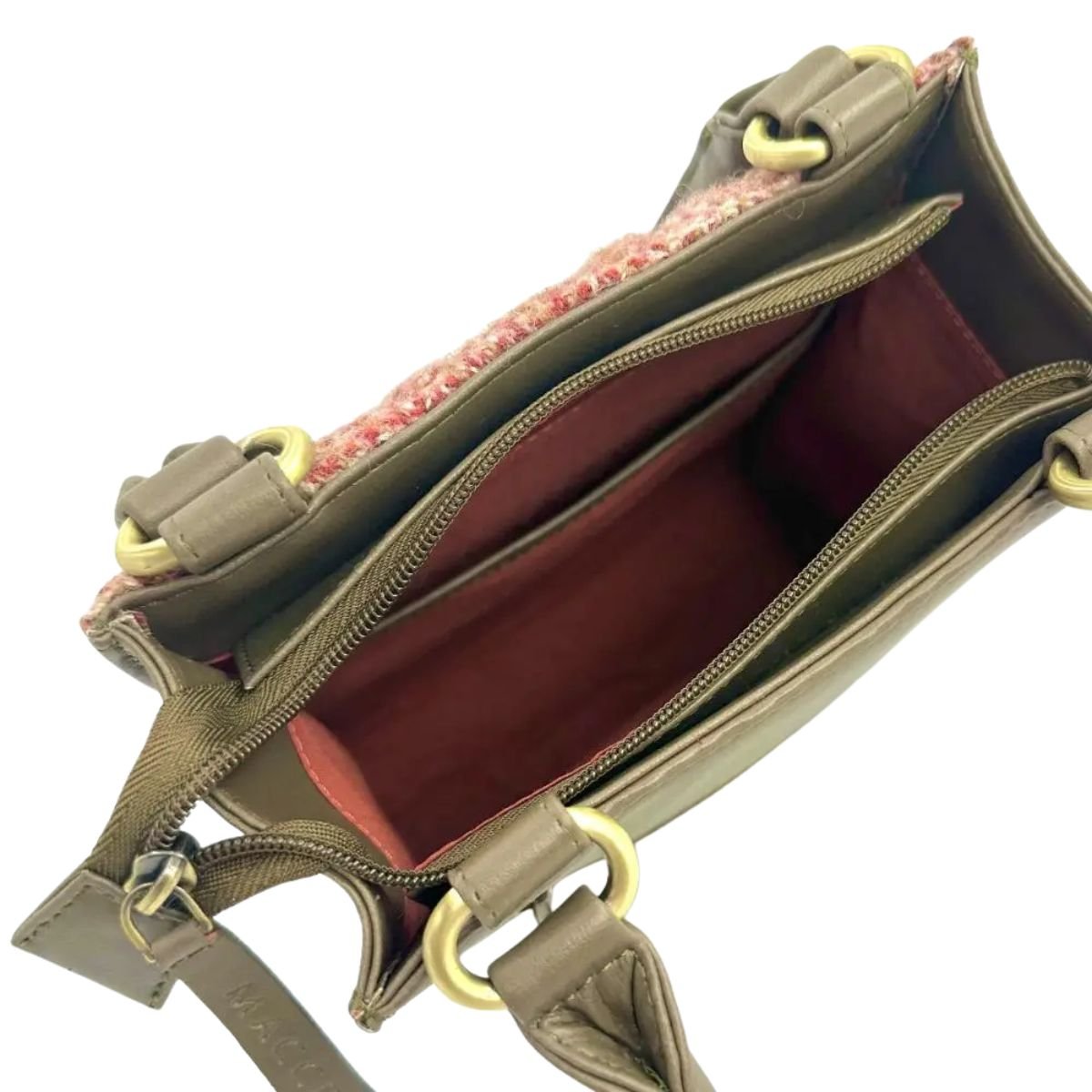 Harris Tweed Quilted Tote Bag - Maple Check