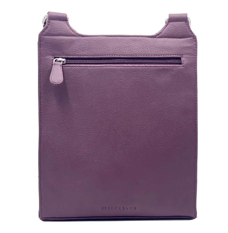 Harris Tweed Satchel Bag - Green and Purple Plaid - The Celtic Gift Store - Handbags