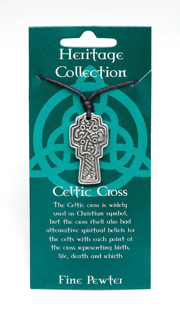 Heritage Collection Pewter Ornate Celtic Cross Necklace - The Celtic Gift Store - Necklaces