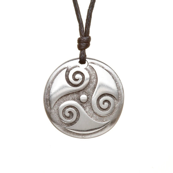 Heritage Collection Pewter Spiral of Life Necklace - The Celtic Gift Store - Necklaces