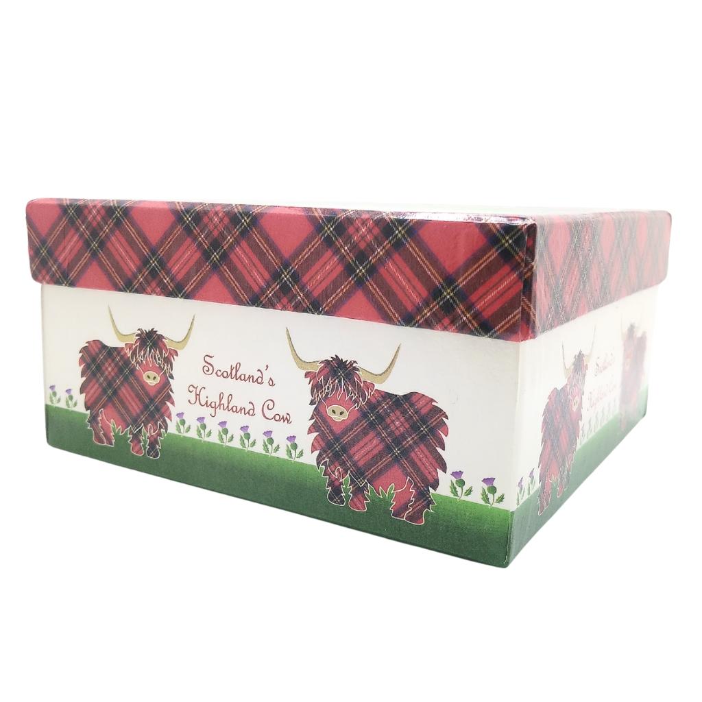 Highland Cow Baubles Gift Box - Set of 4