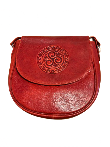 Lee River Large Celtic Leather Saddle Bag