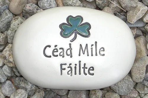 Imprinted 'Cead Mile Failte' Rock - The Celtic Gift Store - Decor