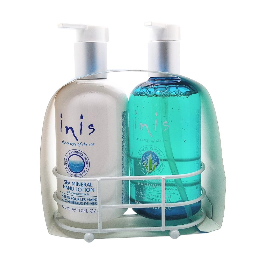 Inis Hand Care Caddy- Sea Mineral Handwash and Hand Lotion 10fl.oz