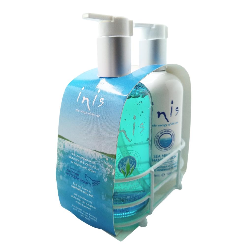 Inis Hand Care Caddy- Sea Mineral Handwash and Hand Lotion 10fl.oz