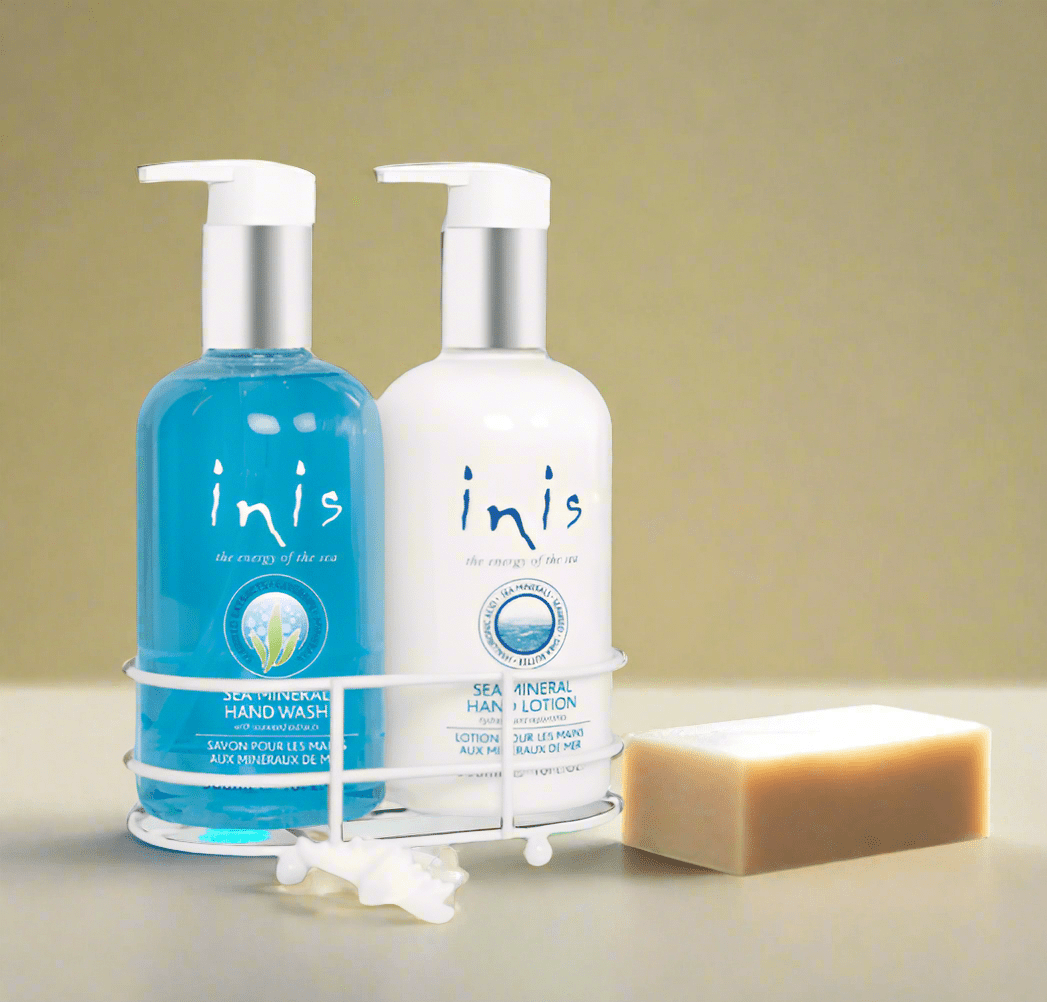 Inis Hand Care Caddy - Sea Mineral Handwash and Hand Lotion 10fl.oz