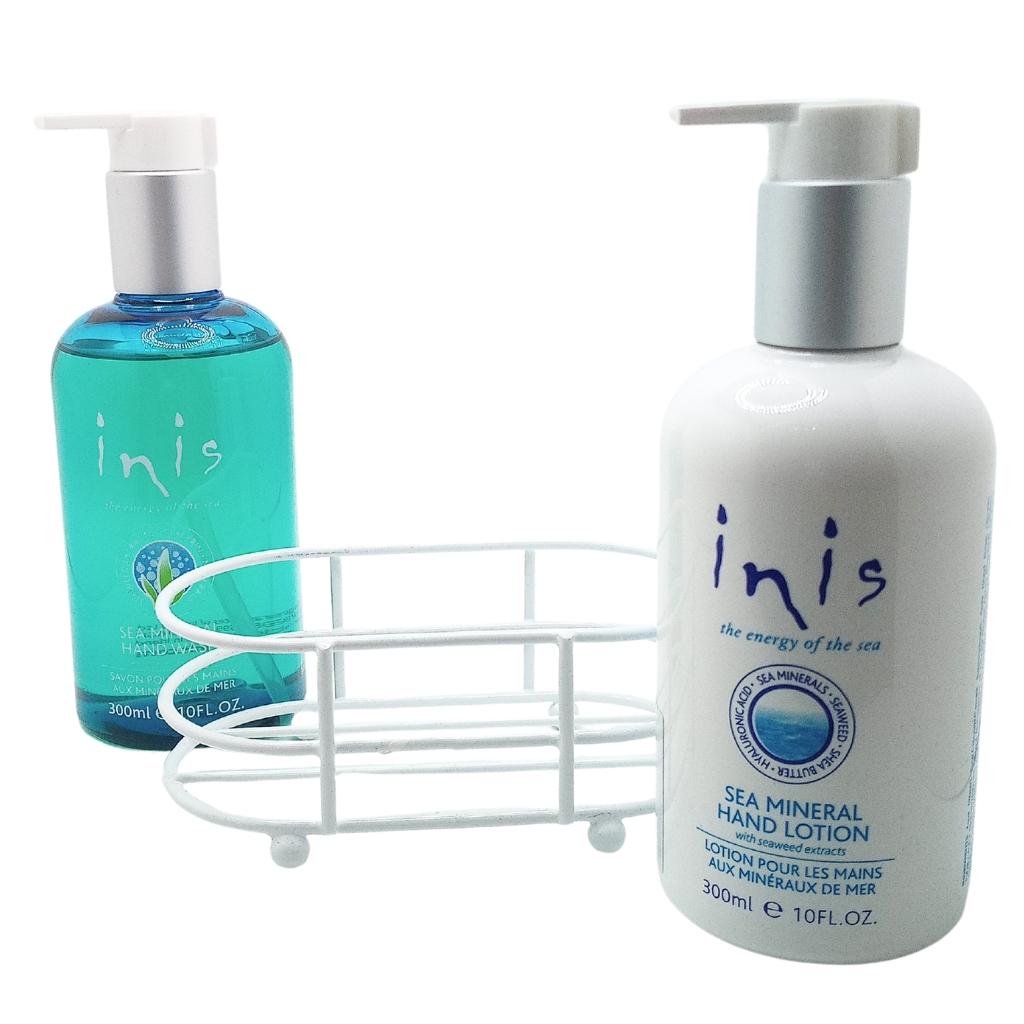 Inis Hand Care Caddy- Sea Mineral Handwash and Hand Lotion 10fl.oz