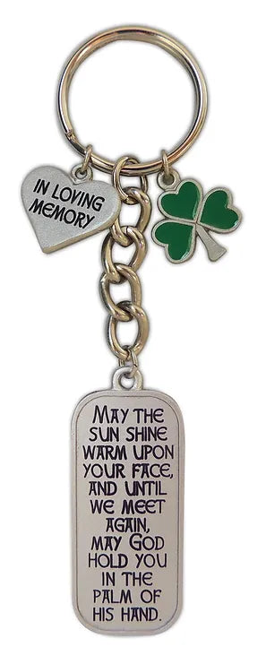 Irish Blessing In Loving Memory Keyring