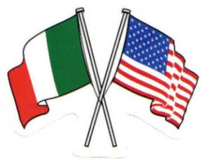 Ireland and USA Flags Sticker - The Celtic Gift Store - Gift