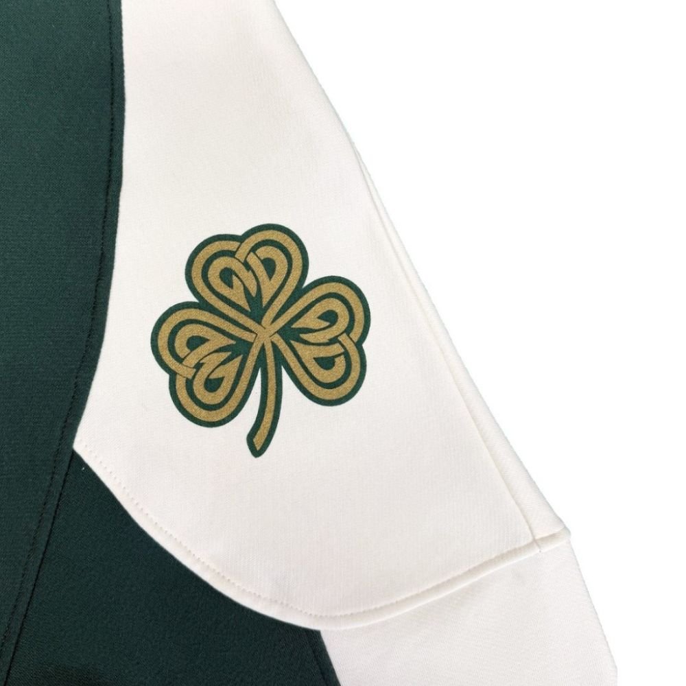 Ireland Crest V - Neck Sweatshirt - Green/Cream