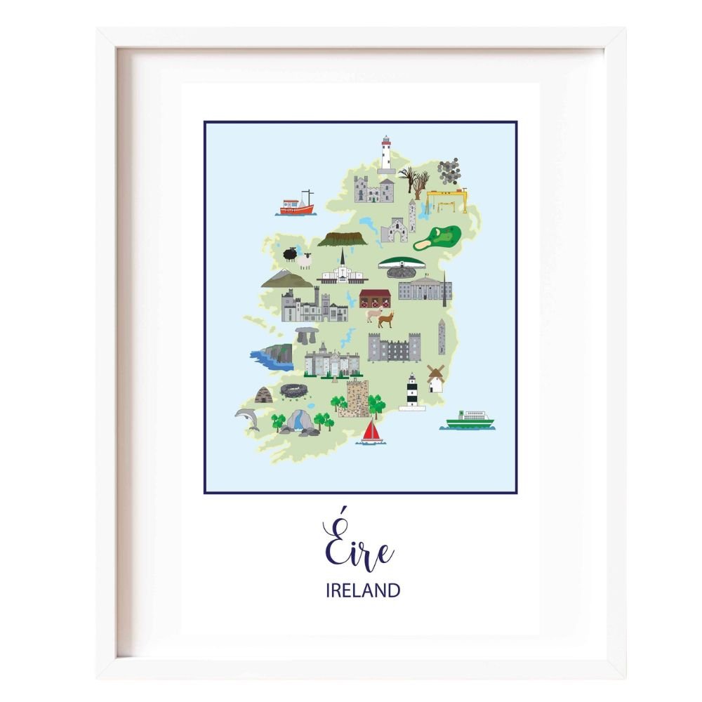 Ireland Mounted Print - The Celtic Gift Store - Art Prints - Gifts