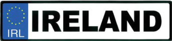 Ireland Plate Sticker - The Celtic Gift Store - Gift