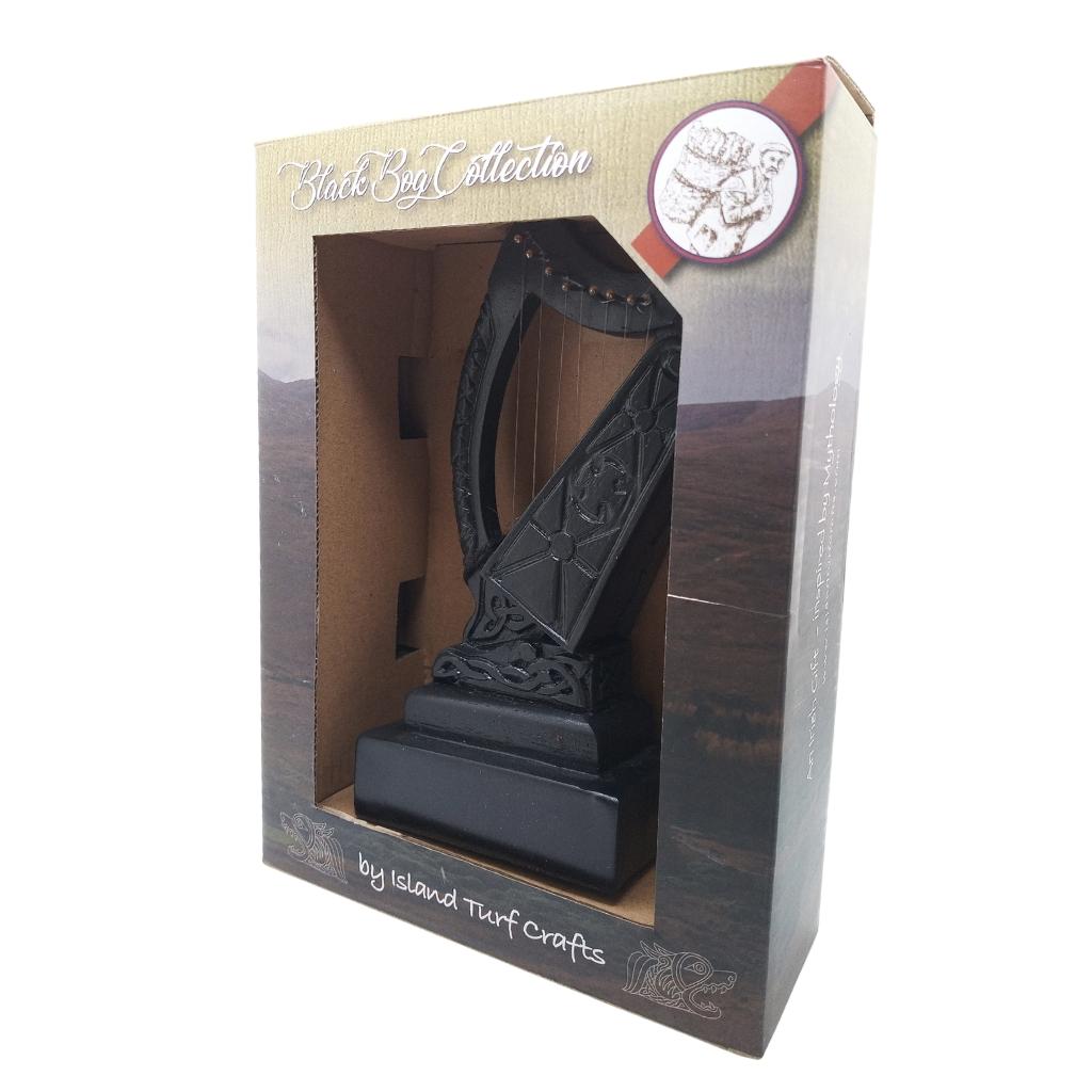 Irish Bardic Turf Harp 7.5" by Island Turf Crafts - Decor