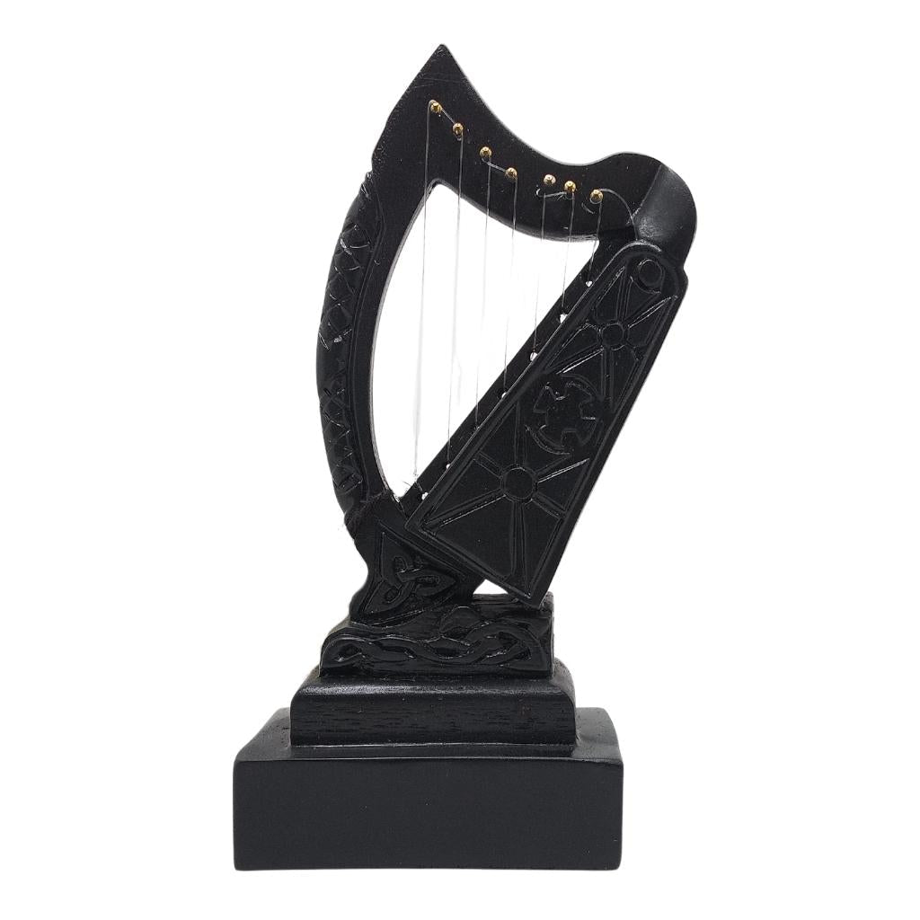 Irish Bardic Turf Harp 7.5" by Island Turf Crafts - Decor