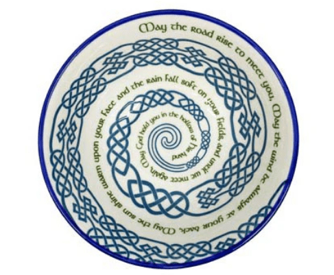Irish Blessing Spiral Bowl (14cm) - The Celtic Gift Store - Decor
