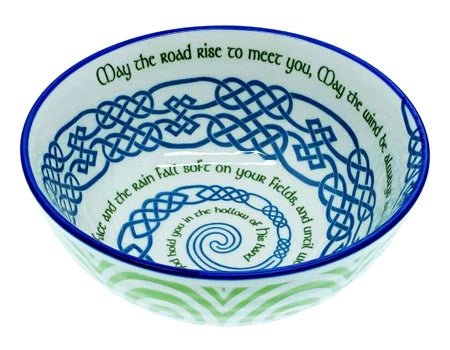 Irish Blessing Spiral Bowl (14cm) - The Celtic Gift Store - Decor