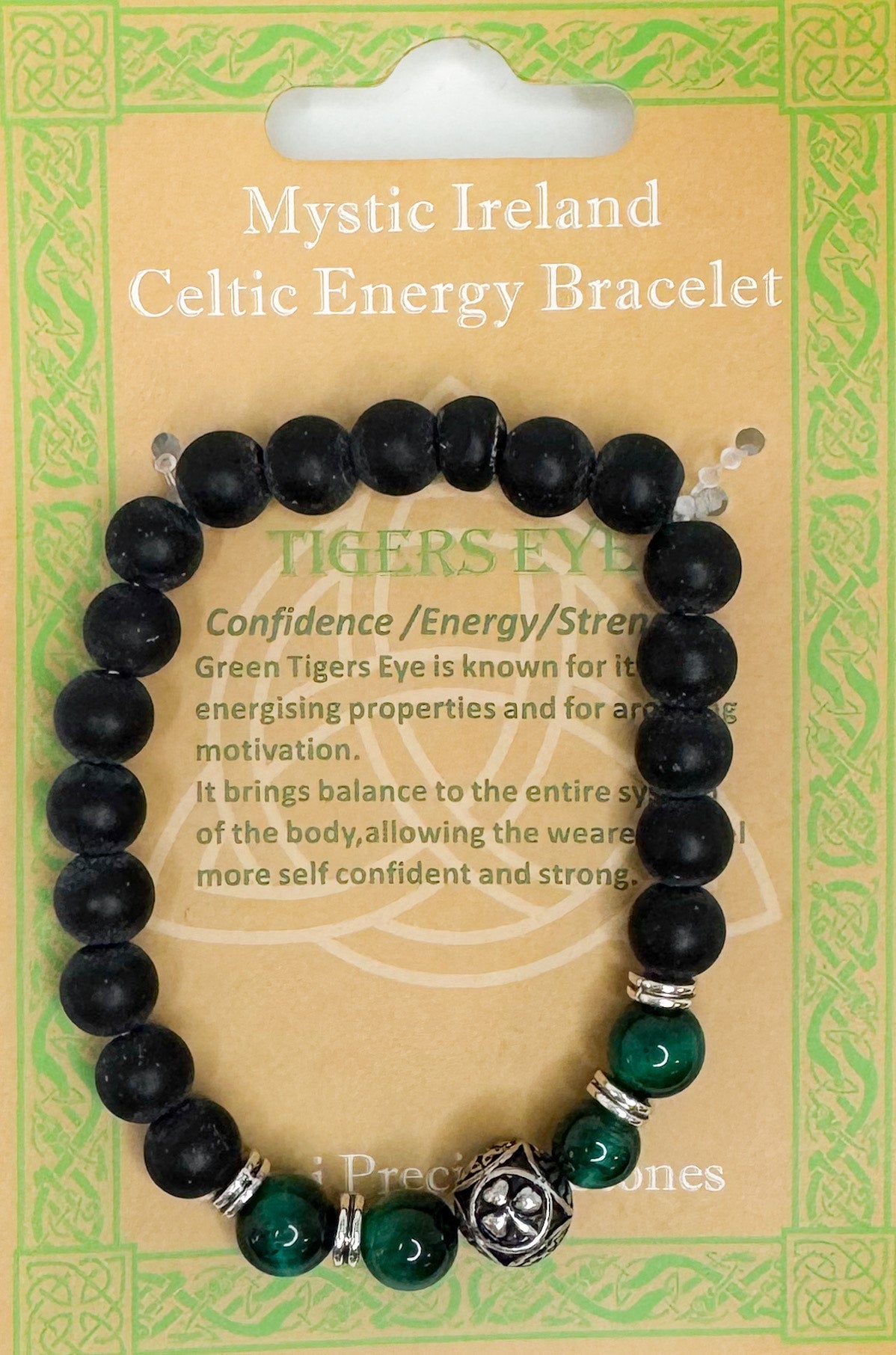 Irish Celtic Energy Bracelet - Tigers Eye - The Celtic Gift Store - Gift