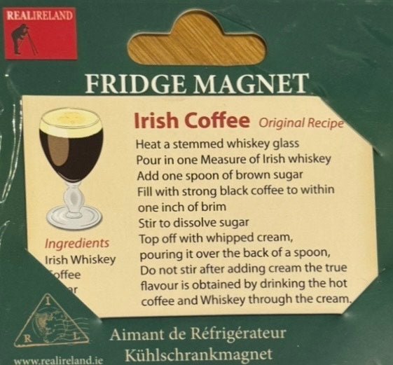Irish Coffee Fridge Magnet - The Celtic Gift Store - Gift