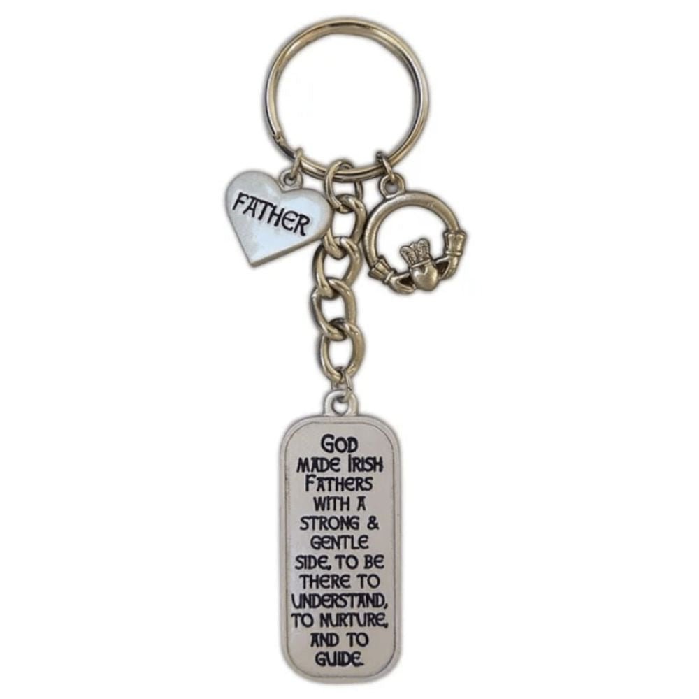 Irish Father Key Ring with Claddagh - The Celtic Gift Store- Gifts